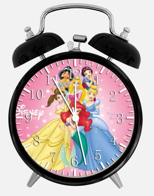 Disney Princess Alarm Desk Clock 3.75" Room Office Decor D42 Nice For Gift