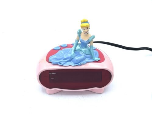 Disney Princess Cinderella Alarm Clock For Little Girl Tested + Working