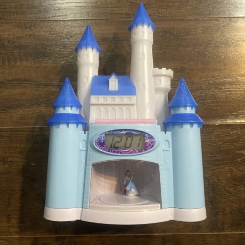 Disney Princess Cinderella Alarm Clock Night Light Up Castle C4-012