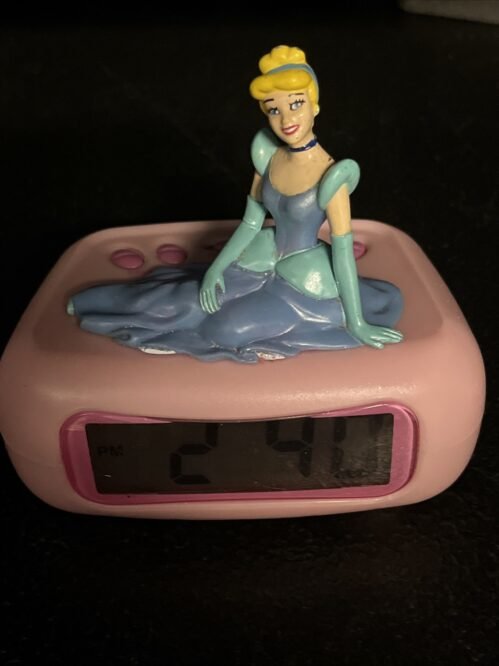 Disney Princess Cinderella Digital Alarm Clock Pink Tested