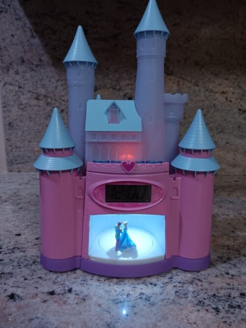 Disney Princess Cinderella Magical Storyteller Alarm Clock Night Light Up Castle