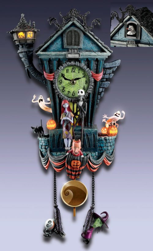 Disney The Nightmare Before Christmas Cuckoo Wall Clock Bradford Exchange