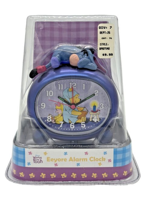 Disney Winnie the Pooh Eeyore Quartz Alarm Clock DP87540 New in Package NIP