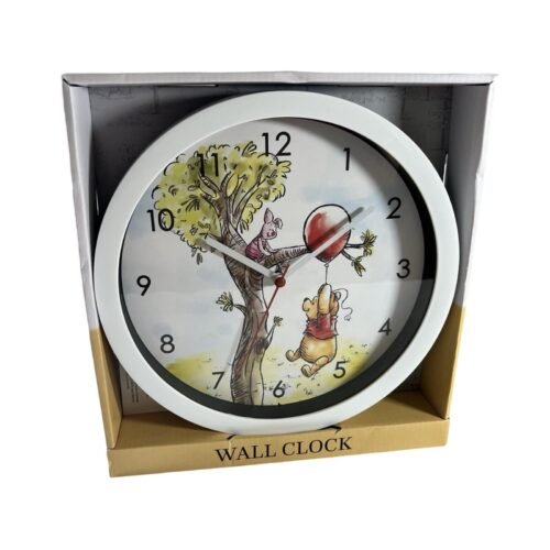 Disney Winnie The Pooh & Friends Wall Clock Large Numbers Analog New In Box!!