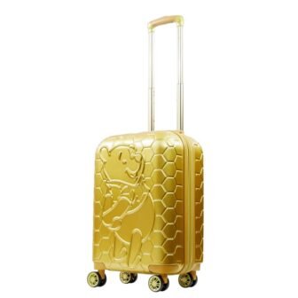 Disney Winnie the Pooh Molded Gold 22 .5 in. Carry on Suitcase...