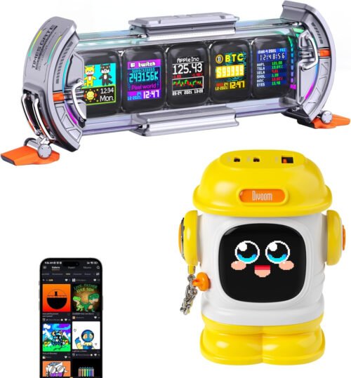 Divoom Cyberpunk Pixel Clock & 65W Fast Charger – a Futuristic Desk Upgrade