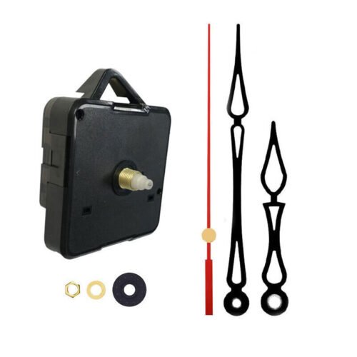 DIY Clock Parts Movement Mechanism Hands Wall Repair Tool Kit Long Shaft Silent