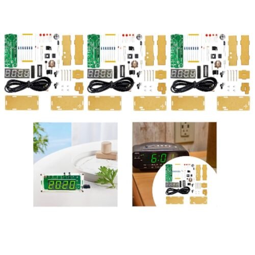 DIY Digital Clock Kit Clock Soldering Practice Kit for Home Office Students