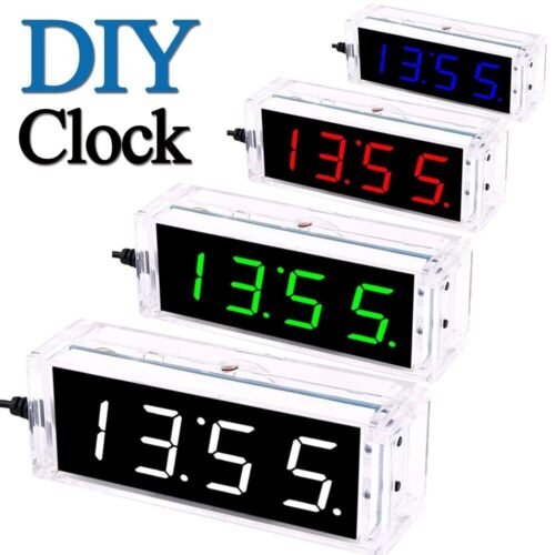 DIY Digital Clock Kit – DS1302 Display with Date, Week, Temp & Alarm Soldering