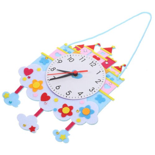 Diy Diy Clock Toy Kids Favor Non Woven Clock Playing Party Decorate Kids