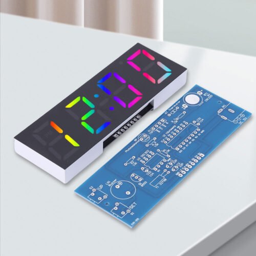 DIY Electronic Clock Kit Useful LED Electronic Clock Set for Soldering Project
