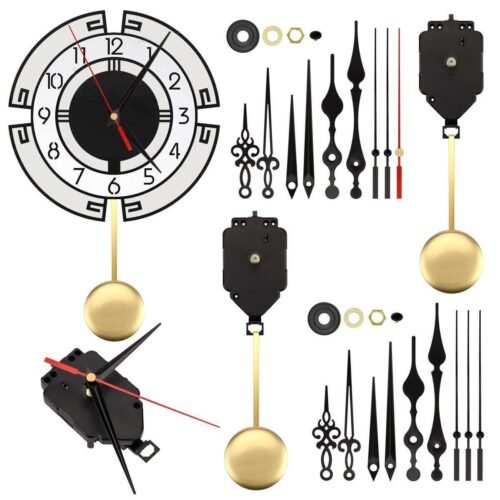 DIY Quartz Wall Clock Pendulum Swing Movement Mechanism Kit Chime Repair Parts