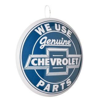 Dome Shaped Metal Wall Art Sign-Mechanic Decor Mancave Garage Blue(Chevrolet Genuine Part)...