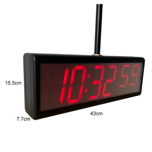 Double-sided 4" 6 Digit LED WiFi Clock for Hospital, Automatic DST Reset