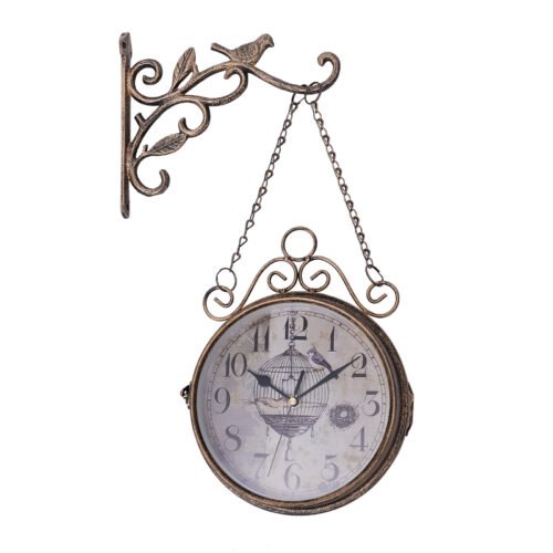 Double-sided Wall Clock Wall Clock Decoration Vintage Wall Clock Decor