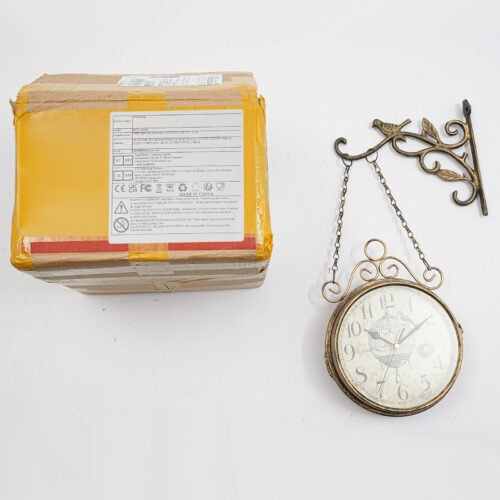 Double-sided Wall Clock, Wall Clock Decoration, Vintage Wall Clock Indoor Use