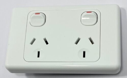 Double Power Point GPO Outlet Switch Electrical 2000 Series Style