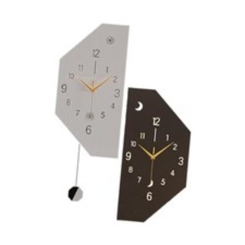 Double Sided Corner Wall Clock Decorative Clock for Office Home Dining Room