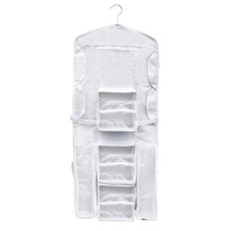 Double Sided Hanging Gift Wrap and Bag Organizer