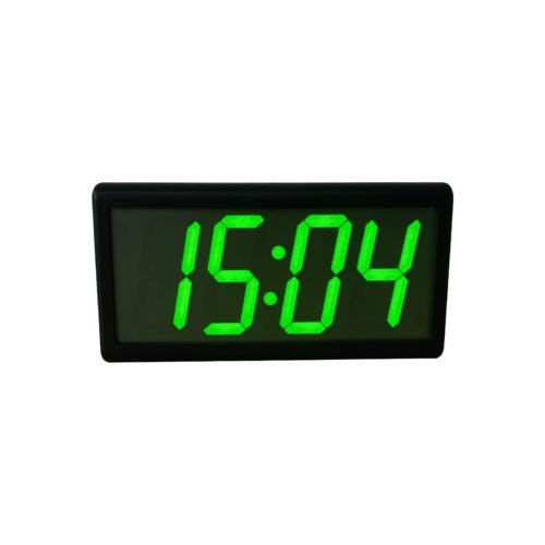 Double Sided PoE Clock, 4" 4 Digit, NTP Server Synchronized, Automatic DST Reset