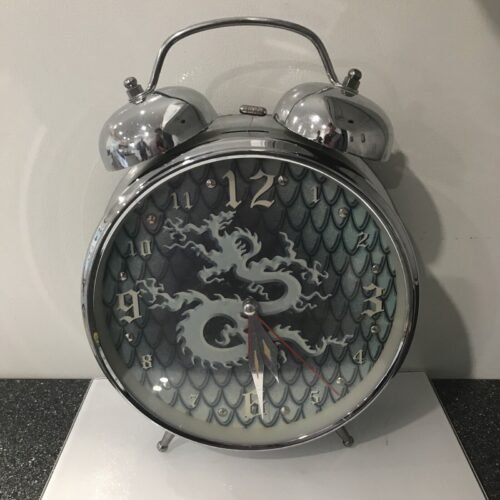 Dragon Wind Up Alarm Clock Oversized 12 inches.