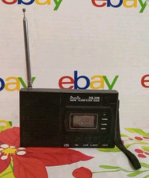 DreamSky DS-209 AM/FM Portable Alarm Clock Camping Travel Radio Digital Tested