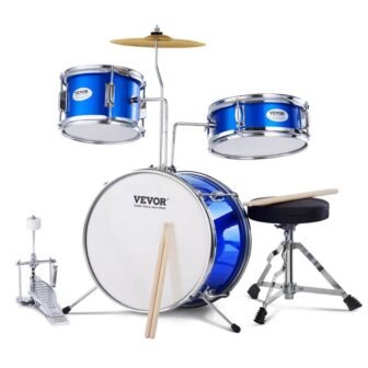 Drum Set 14 in. with Adjustable Throne Cymbal Pedal 2-Pairs of Drumsticks...