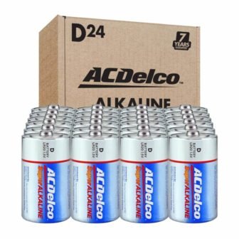 D Super Alkaline Battery, 7 Years Shelf Life with Recloseable Packaging (24 Packs)