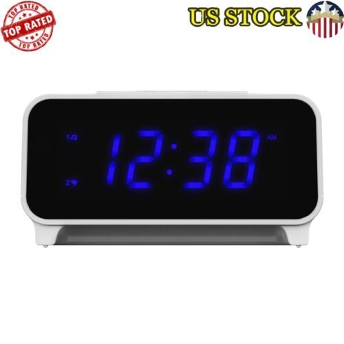 Dual Alarm Clock Radio AM/FM Digital Tuner LED Display Automatic Time Setting US