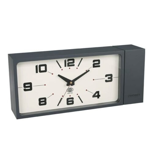 Dulton Double Face Clock Rectangle Gray H21-0362GY