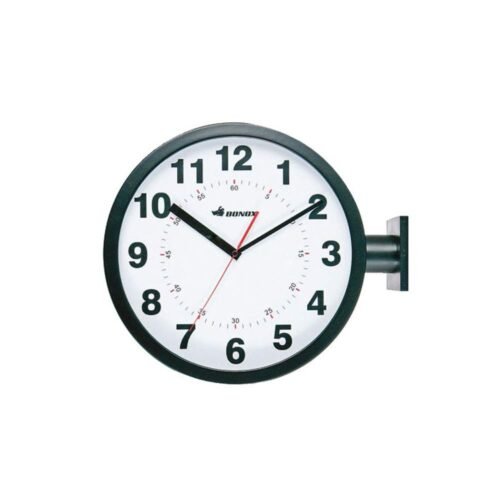 Dulton Double Face Wall Clock, Black, A striking double-sided wall clock, Height