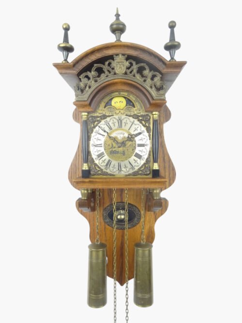Dutch Warmink Wuba Sallander Vintage Wall Clock Moonphase 8 day (Friesian era)
