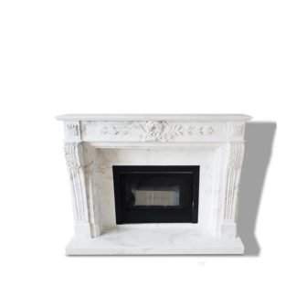 Dynasty Fountainbleus 72 in. x 54 in. Full Surround Mantel in Natural...