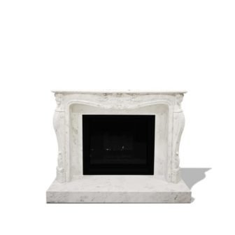 Dynasty French 66 in. x 51-1/8 in. Full Surround Mantel in Natural...