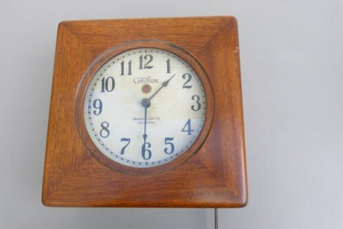 Early Scarce Unique Warren Clock Co Miniature Wall Clock Telechron Transitional