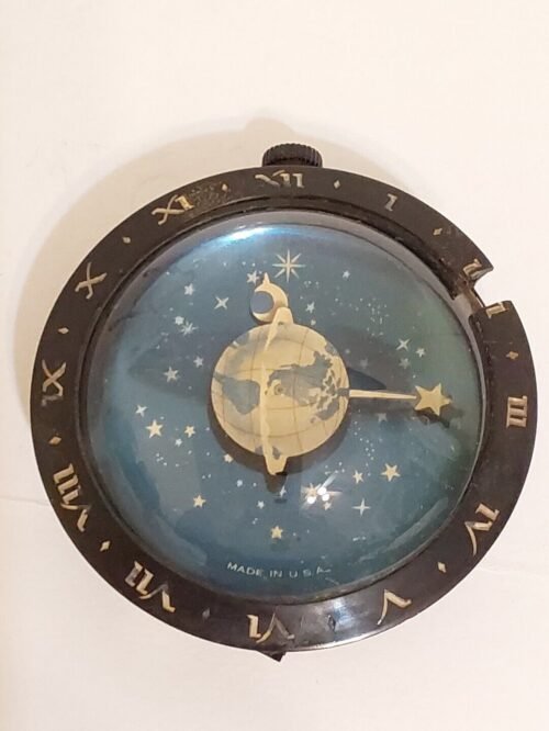 EARTH Planet MOON ~ STARS Celestial Clock / Desk Paperweight WESTCLOX Parts