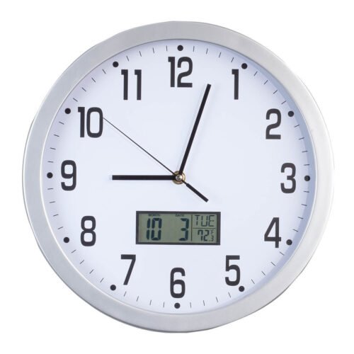 Easy-Read 12" Multifunction Wall Clock