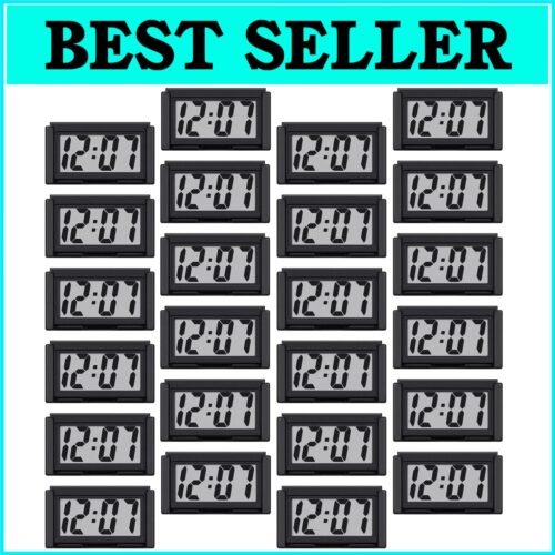 Easy-to-Read Mini Digital Clocks - 24pcs for Safety and Convenience in Any Space