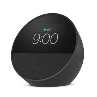 Echo Spot (2024 Release) Smart Alarm Clock with Vibrant Sound Plus Alexa,...