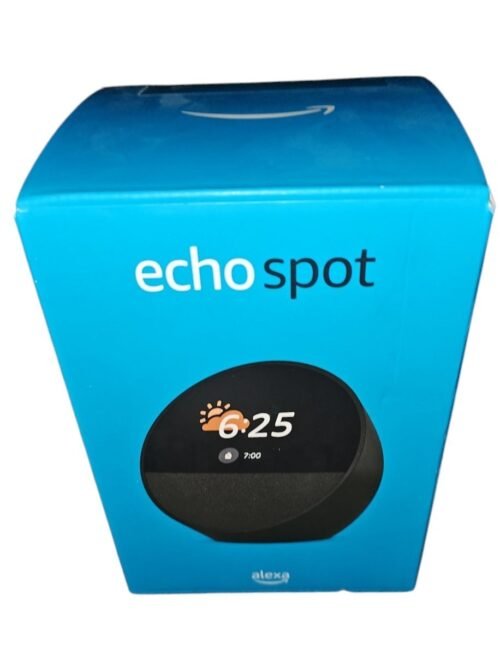 Echo Spot BV84J9 Alarm Clock, Vibrant Sound, WiFi, Bluetooth, Factory Sealed NIB