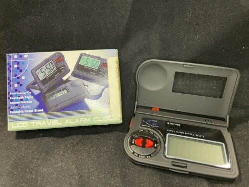 Edwards Luggage LCD Digital Folding Travel Alarm Clock - NEW