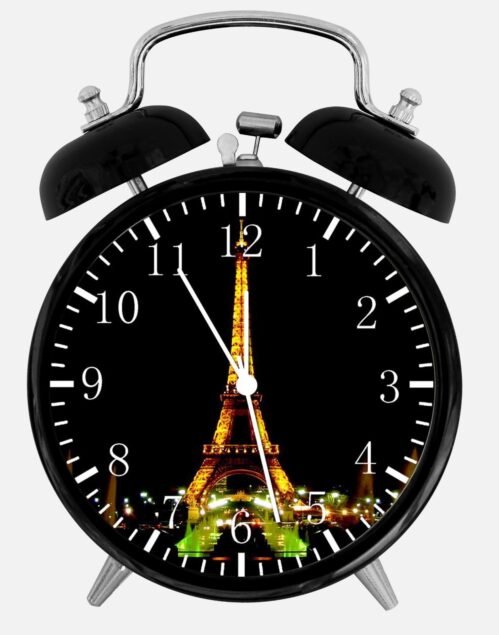 Eiffel Tower Alarm Desk Clock 3.75" Home or Office Decor E100 Nice For Gift