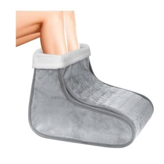 Electric Heating Foot Warmer 4-Time Setting and 6 Temperature Setting, Washable, Gray