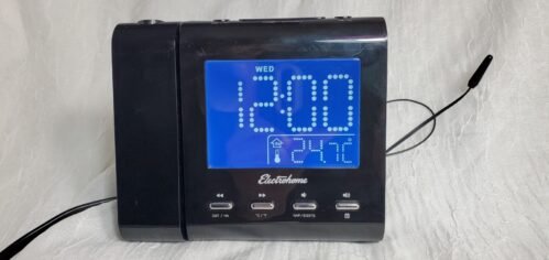 Electrohome Projection Alarm Clock With Am Fm Radio Battery EAAC601 Home Dรฉcor