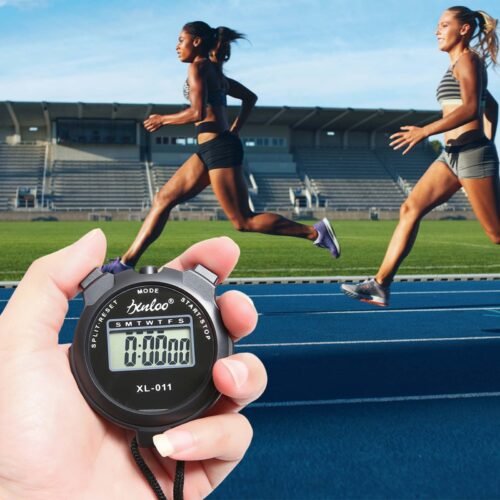 Electronic Digital Stopwatch Sports Chronograph Date Timer Watch Large Display