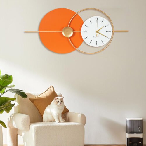 Elegant Modern Wall Clock 80 × 35 cm - Stylish Home Decor Timepiece