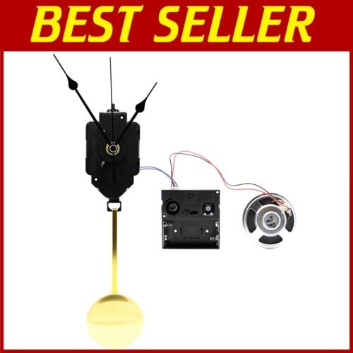 Elegant Pendulum Clock Movement with Chime Melody - 23.5mm Replacement Parts