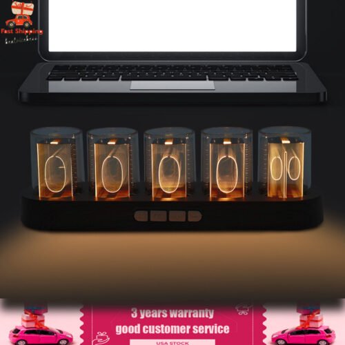EleksTube RGB Nixie Tube Clock Glow Customized Dial Styles Display Gifts US#