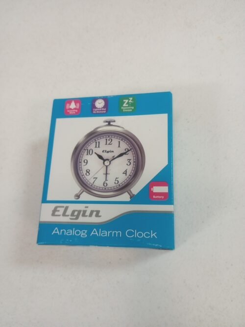 Elgin Analog Alarm Clock Brand New In Box