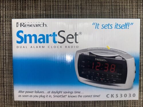 EMERSON RESEARCH SMARTSET DIGITAL AM/FM RADIO ALARM CLOCK CKS3030 - NICE!! NWB